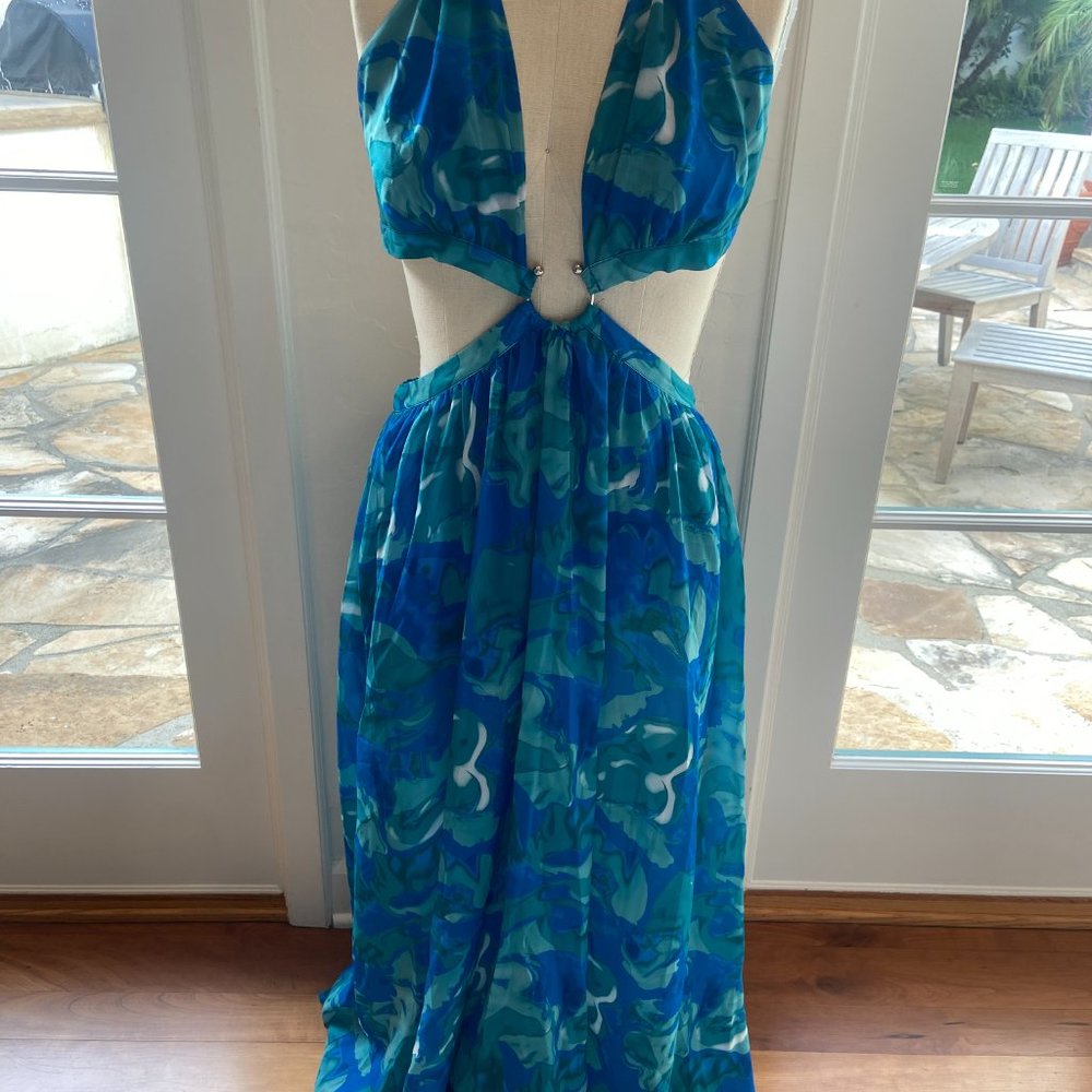Cupshe blue backless sundress